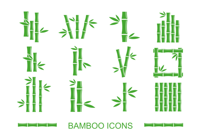 Bamboo Icons Vector