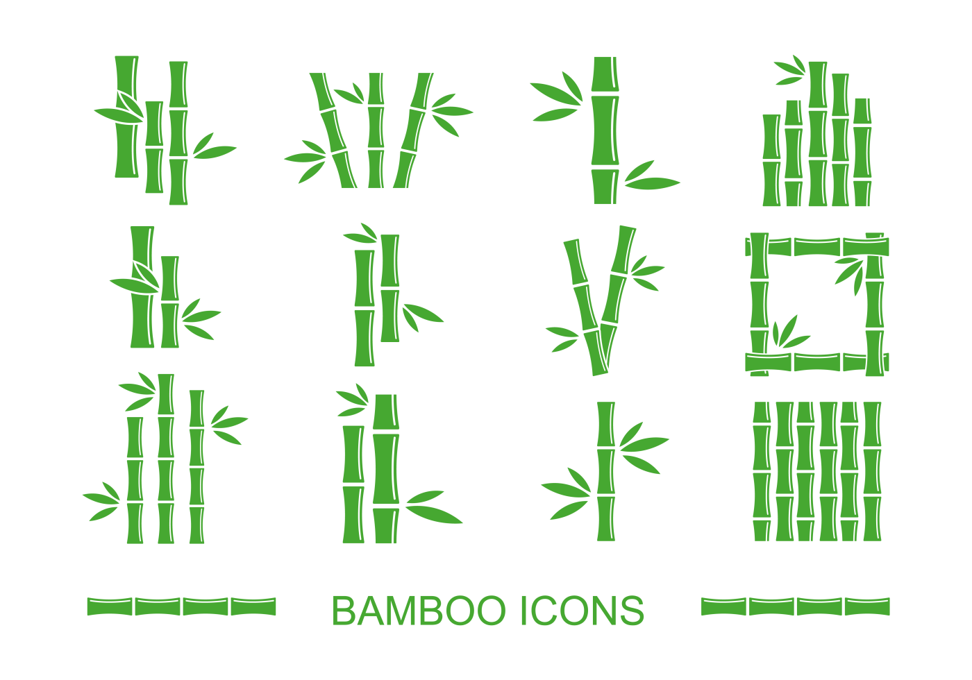 bamboo sticks green 3822965 Vector Art at Vecteezy