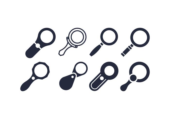 Magnifying glass vectors