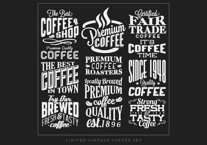 Coffee Signs Vector