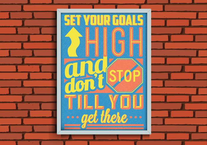 Goals Poster Vector