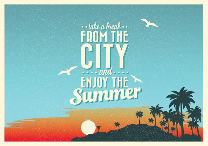 Enjoy The Summer Vector