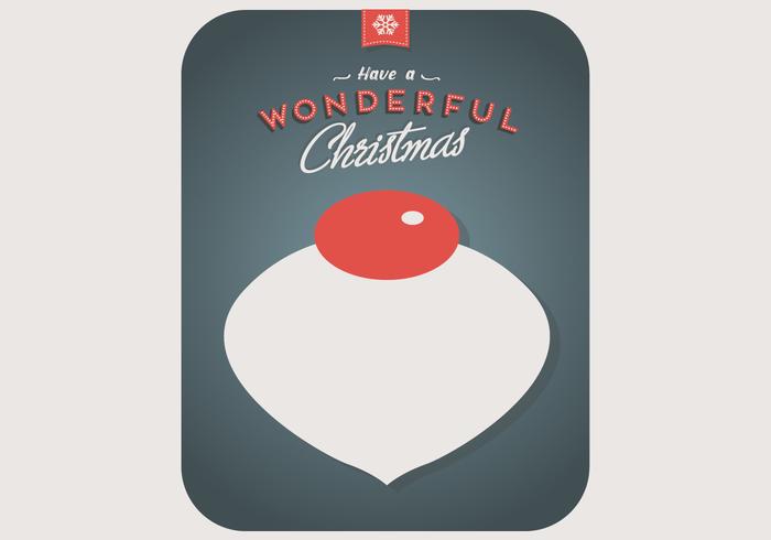 Wonderful Christmas Ornament Vector