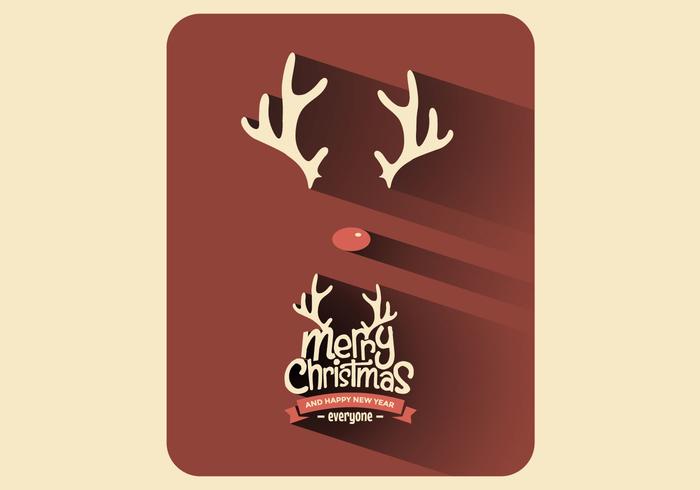 Red Nose Christmas Vector