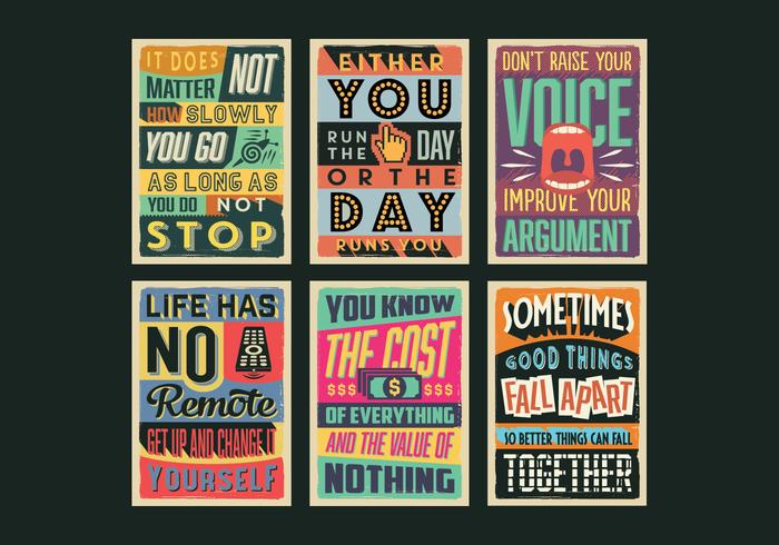 Positivity Posters Vector - Download Free Vector Art 