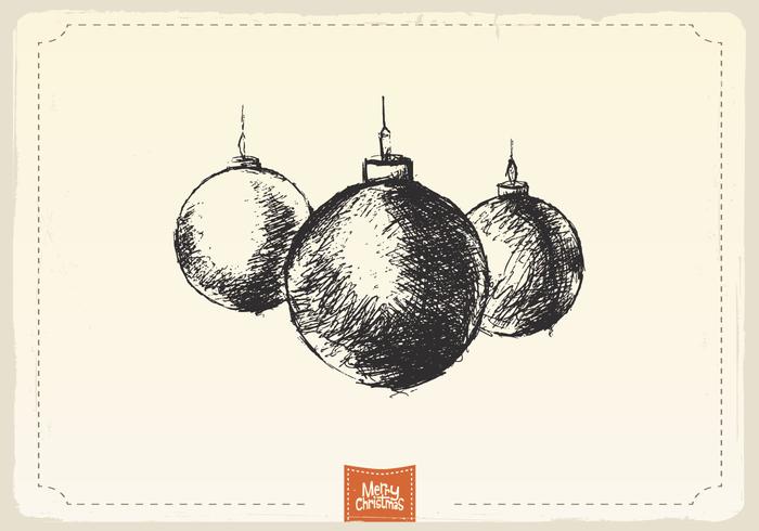 Christmas Ornament Sketch Vector