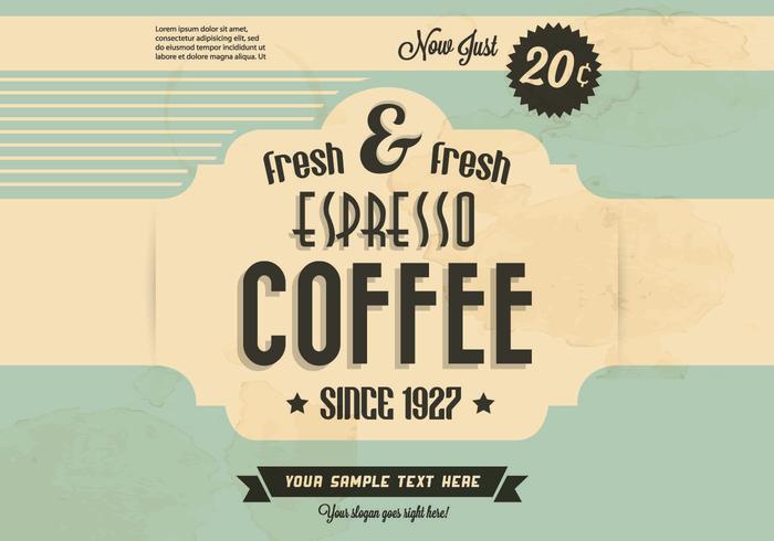 Fresh  Fresh Coffee Vector