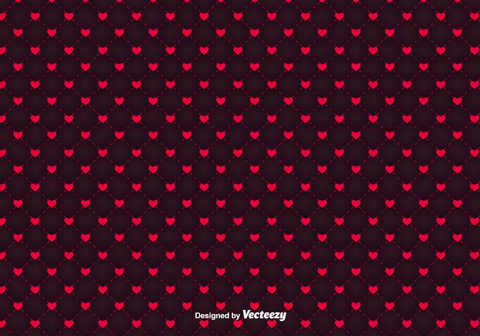 Minimalistic Hearts Vector Pattern