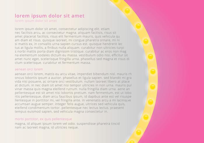 Hollywood Lights Page Template Hollywood Lights Page Template