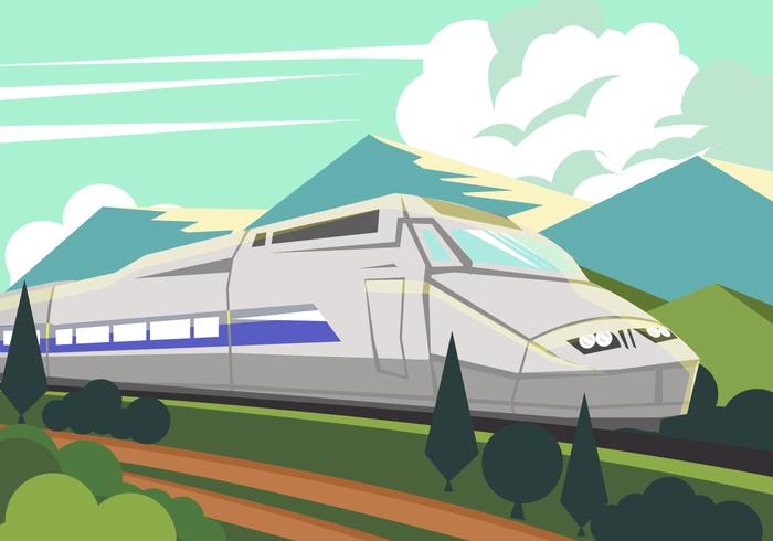 Tren de Alta Velocidad Tgv vector