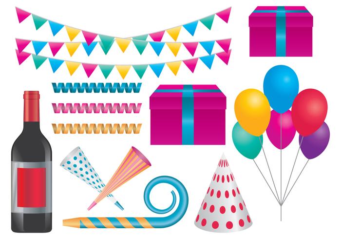 Celebration Party Items vector