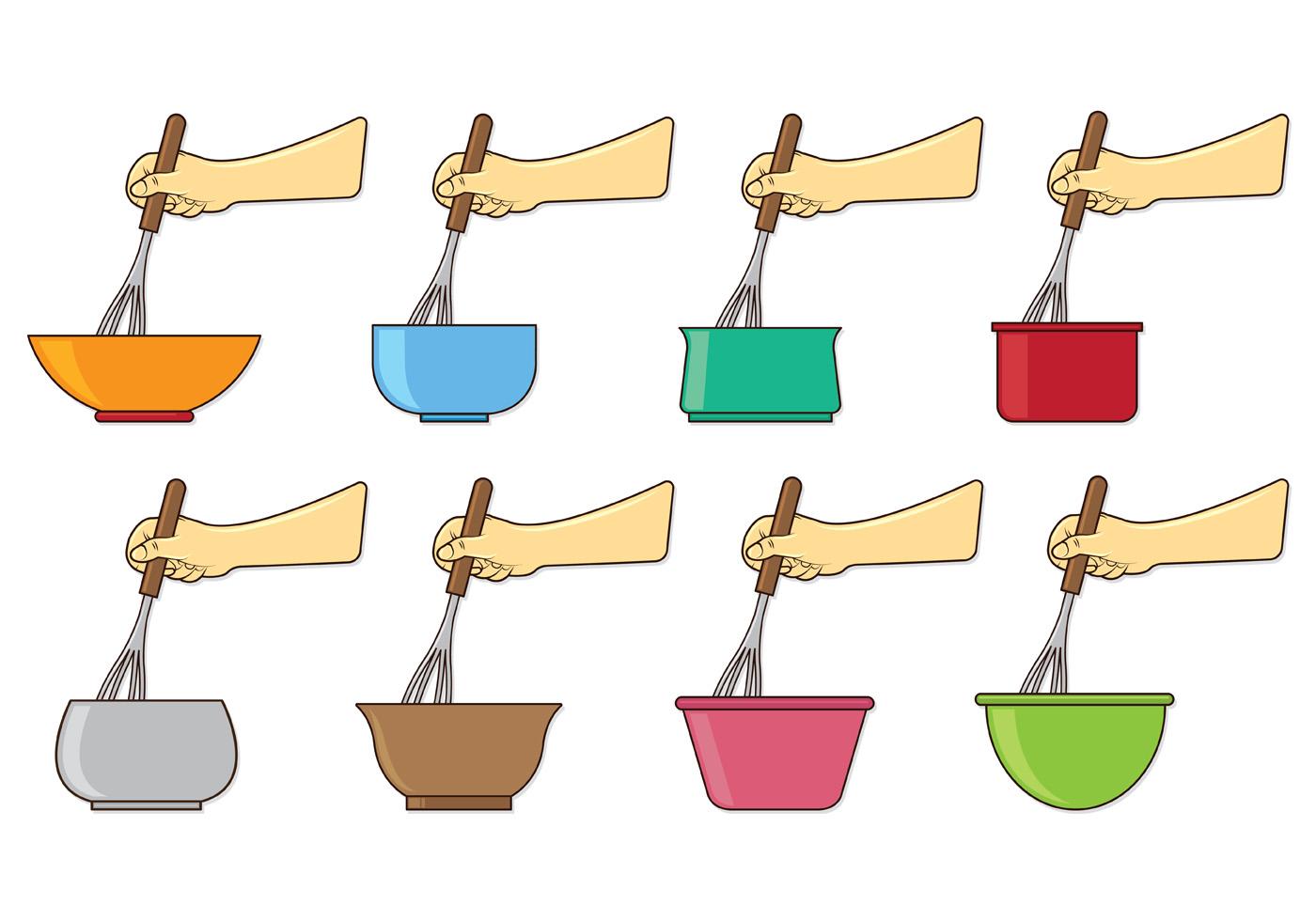 Set Of Mixing Bowl Vectors 136476 Vector Art at Vecteezy