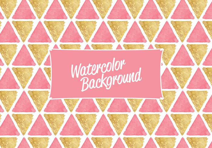 Vector Watercolor Triangles Background