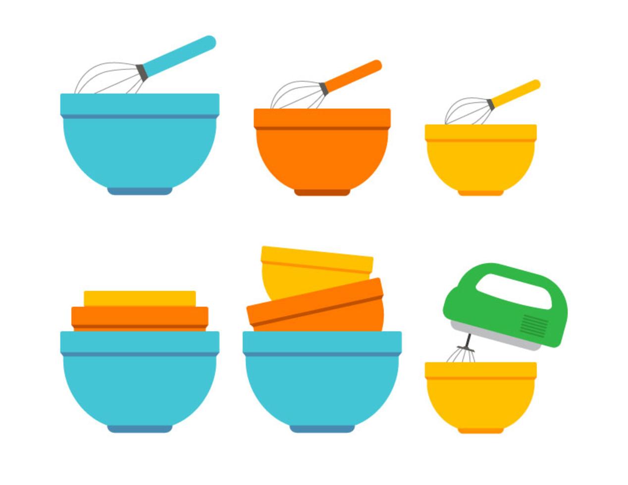 Mixing Bowl Vector Icons 136505 Vector Art at Vecteezy