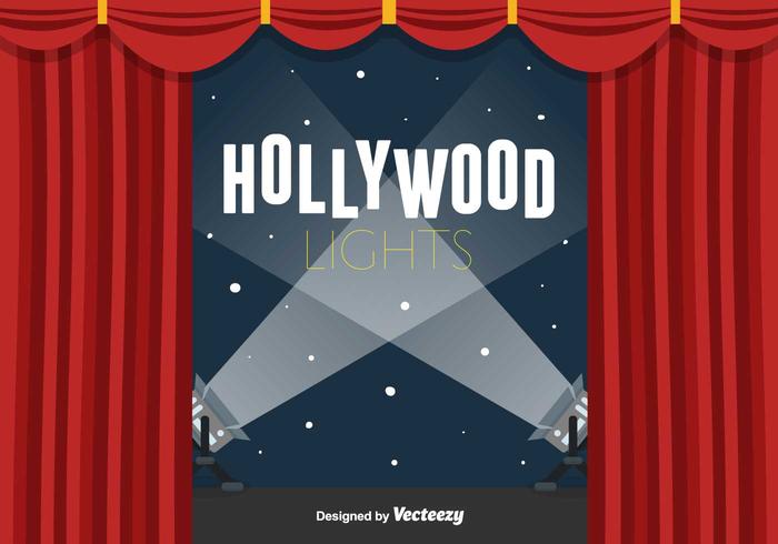 Hollywood Lights Vector Background 