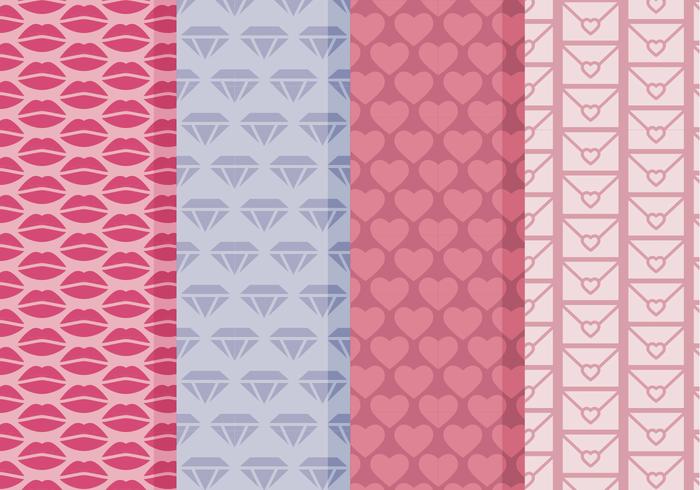 Vector Simple Valentine27;s Day Patterns