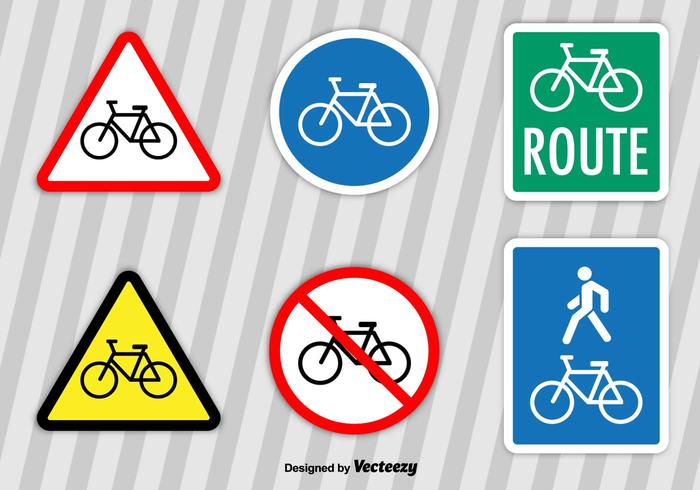 Signos de vectores de bicicletas