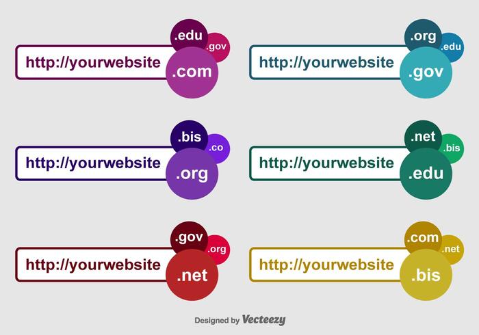 Address Bar Vector Labels