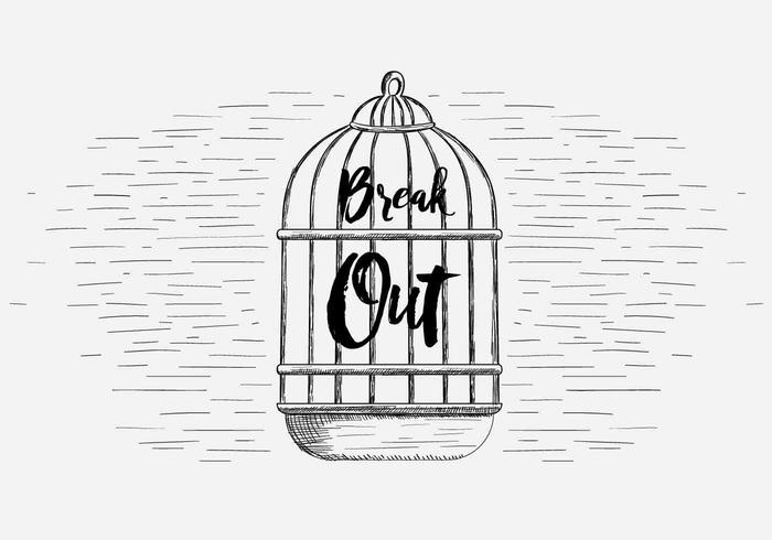 Free Vector Bird Cage Illustration