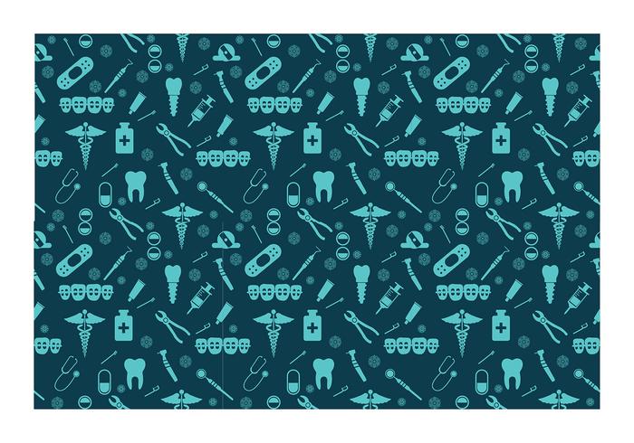 Dentista Seamless Pattern Free Vector