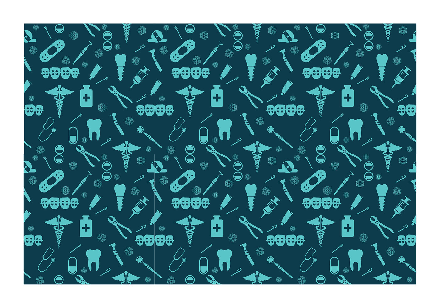 Dentista Seamless Pattern Free Vector Dentista Seamless Pattern Free Vector