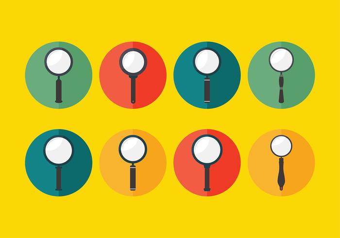 Lupa Icon Set Free Vector Lupa Icon Set Free Vector