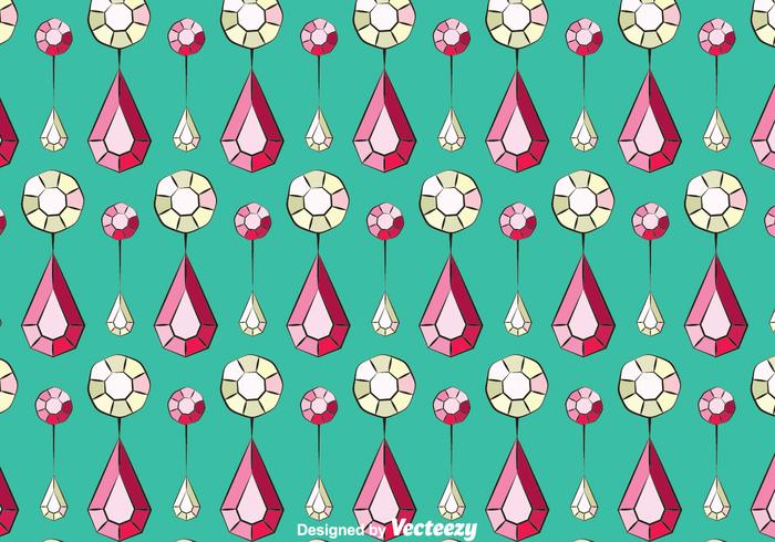 Rhinestone On Turqoise Pattern Background vector