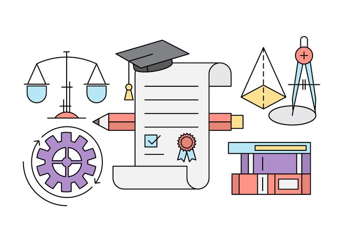 Education Icons vector