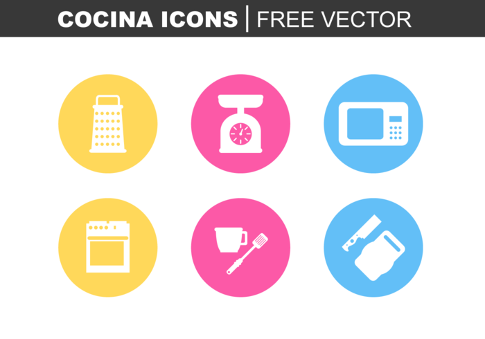 Cocina los iconos del vector gratuito