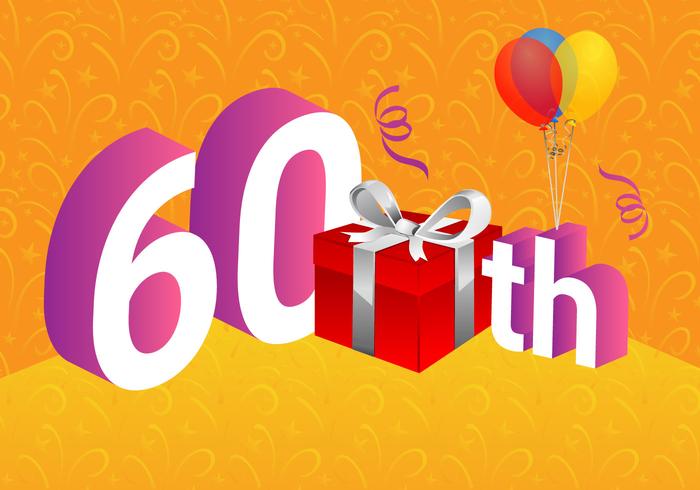 Free 60th Vector Illustration