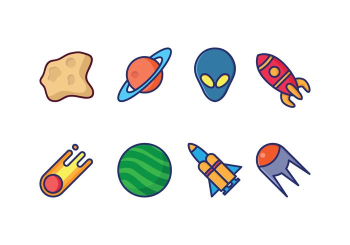 Space Icons vector