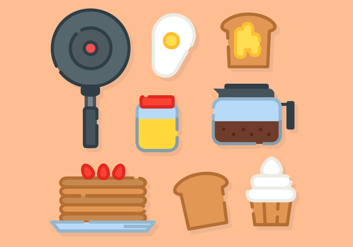 Free Breakfast Food Vector Free Breakfast Food Vector