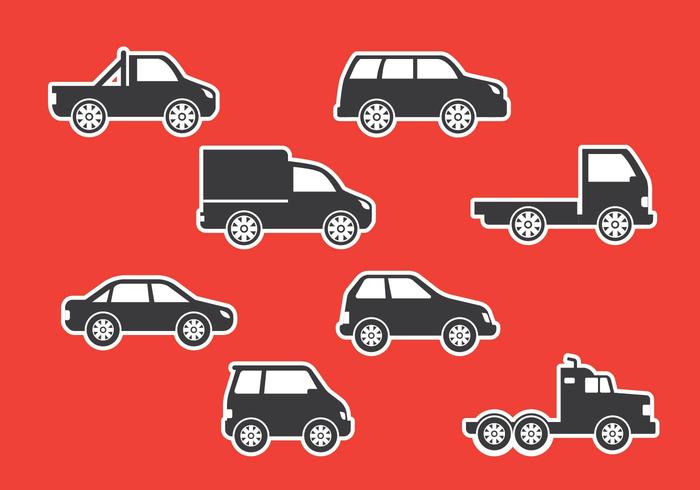 Auto Body Icons vector