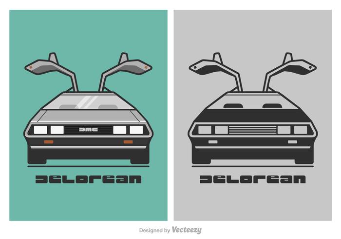 Free DeLorean Vector Illustration