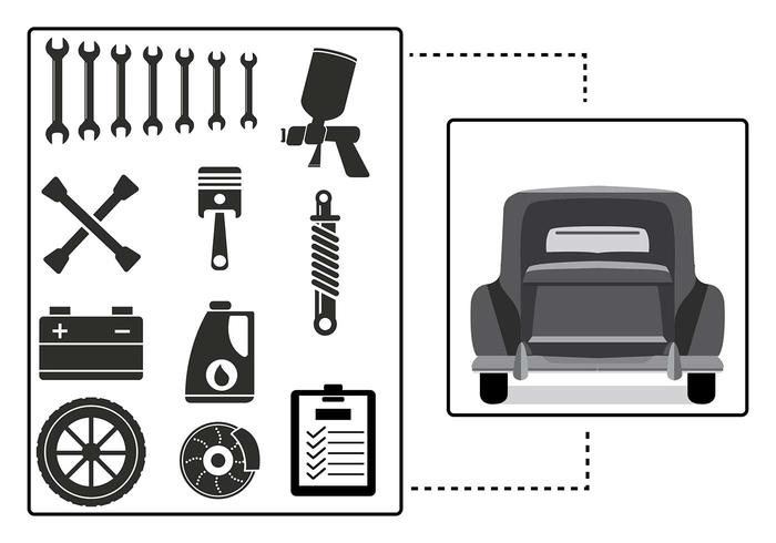 Auto Body ilustración vectorial vector