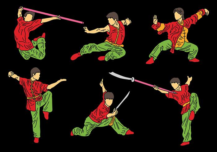 Free Wushu Icons Vector