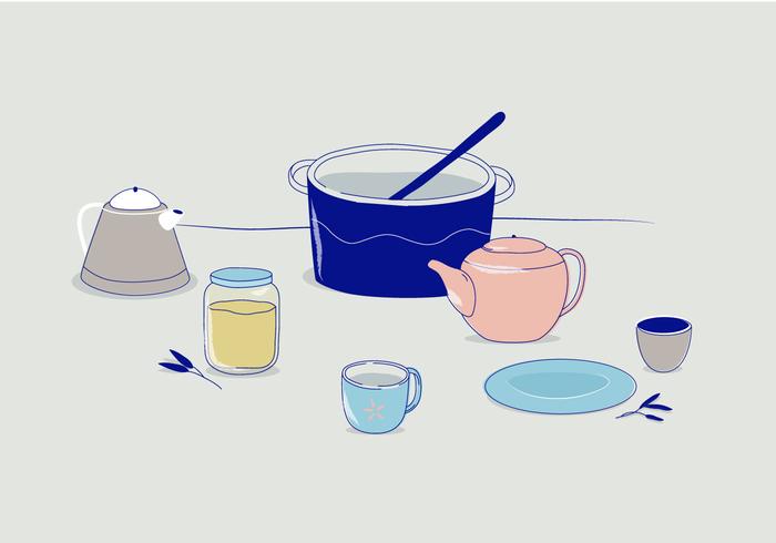 Cocinar la ilustración vectorial vector