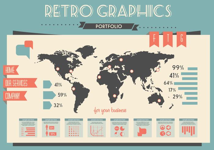 Vector mundo Mapa de gráficos