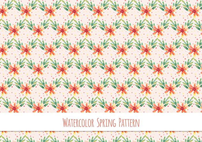 Free Vector  Pattern With Floral Theme 