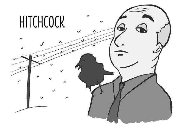 Hitchcock - The Birds vector