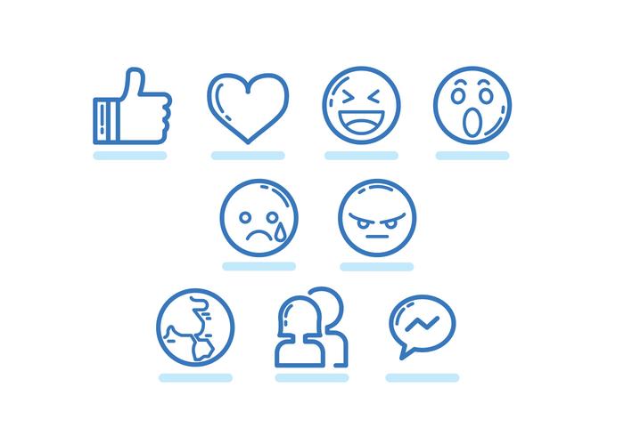 Tecnologia Facebook Icono vector