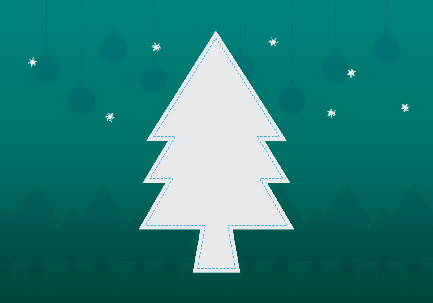 Download Christmas Tree Frame Template - Download Free Vectors ...