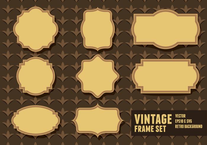 Vintage Frame Sets vector