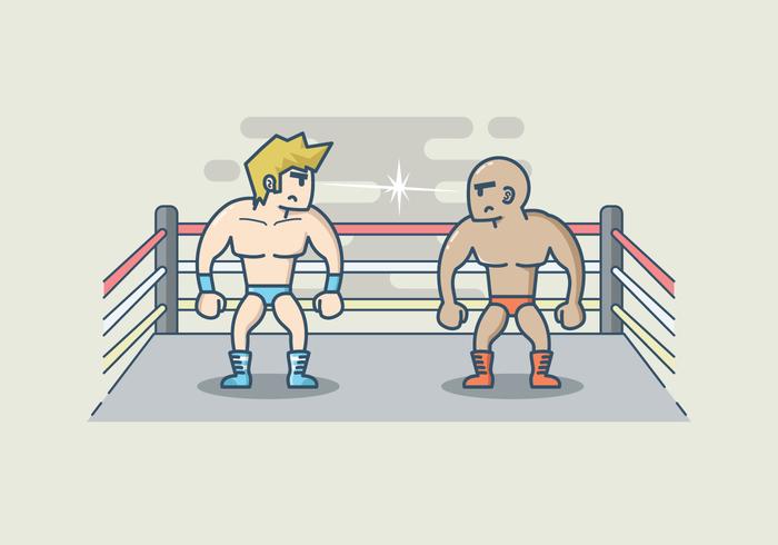 Free Wrestling Illustration