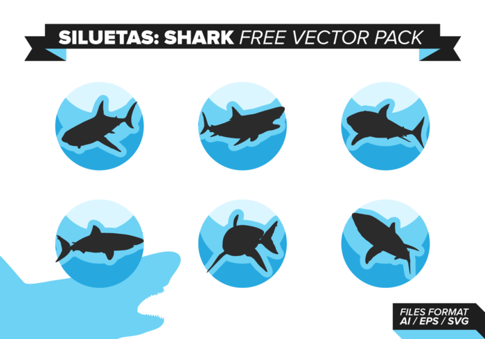 Siluetas Sharks Free Vector Pack Siluetas Sharks Free Vector Pack