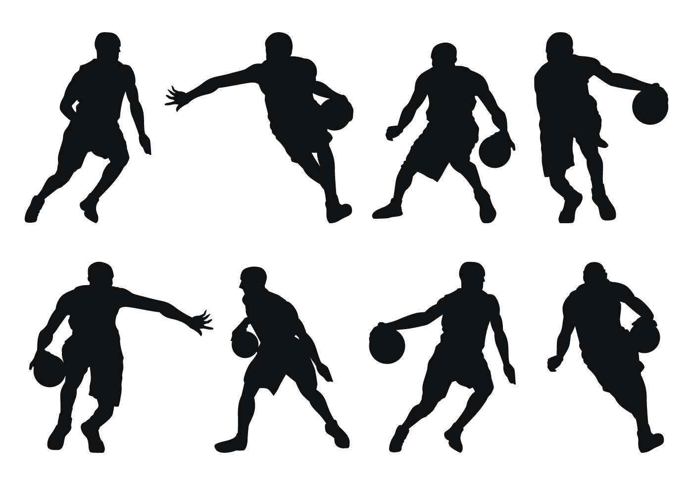 Download Basketball Player Silhouettes - Download Free Vectors, Clipart Graphics & Vector Art