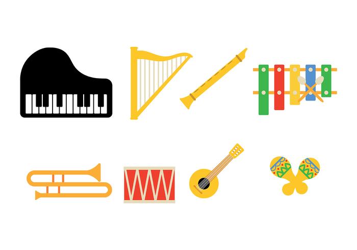 Instrumento de música de Icon Pack Vector