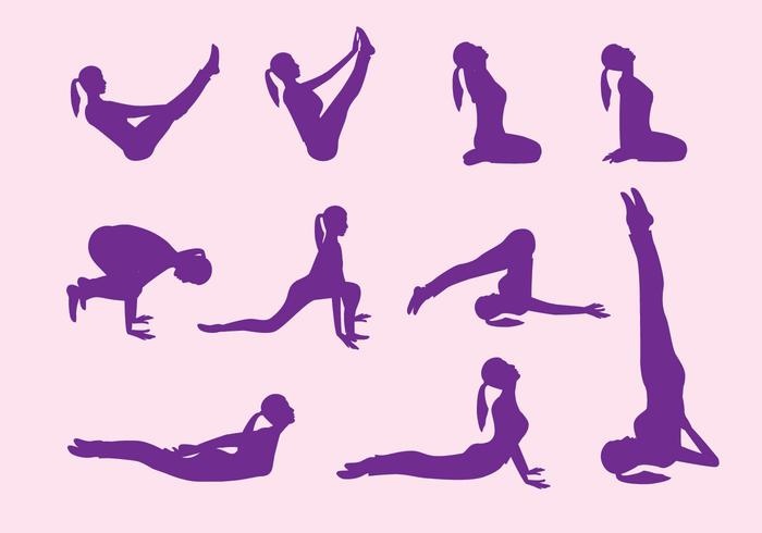 Yoga Step Vectors 