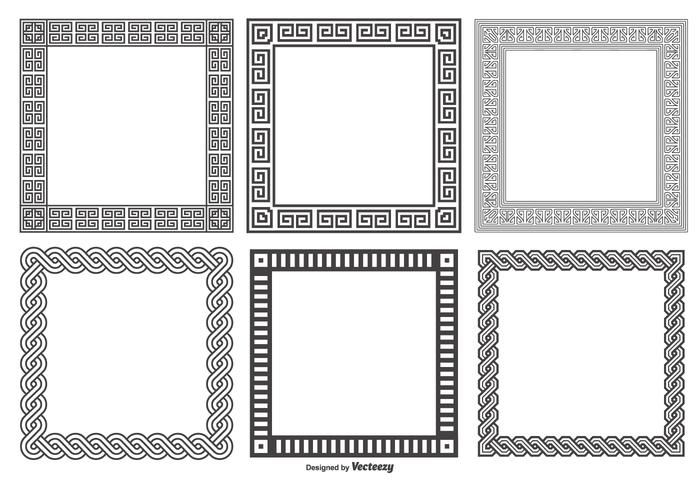 Decorative Square Frames Collection vector