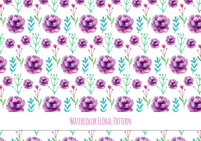 Cute Free Vector Floral Pattern